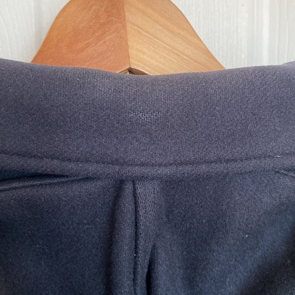 A.P.C wool coat hooded navy size medium - Picture 12 of 14